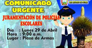 JURAMENTACIÓN DE POLICÍAS ESCOLARES 2019 JURAMENTACIÓN DE POLICÍAS ESCOLARES 2019