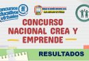 RESULTADOS CONCURSO NACIONAL «CREA Y EMPRENDE» 2021