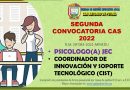 SEGUNDA CONVOCATORIA: INTERVENCIONES PEDAGÓGICAS CAS JEC 2022 (RESULTADO FINAL)