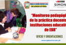 “Monitoreo pedagógico de la práctica docente en instituciones educativas de EBR”