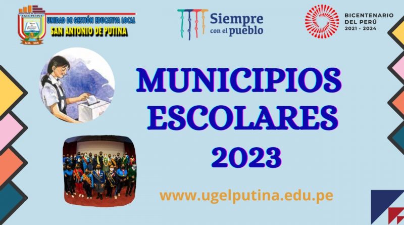 ELECCIONES DE MUNICIPIOS ESCOLARES 2023