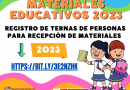 REGISTRO DE TERNAS PARA RECEPCIÓN DE MATERIALES 2023