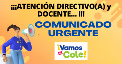 ATENCIÓN: COMUNICADO URGENTE – Docente Contratado y Personal CAS 1057