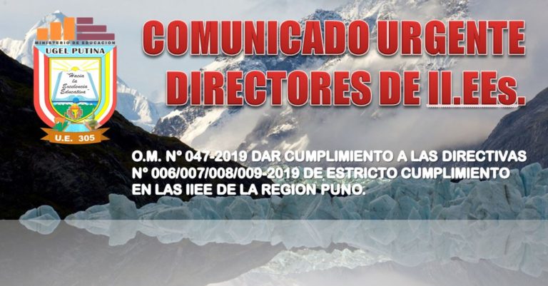 COMUNICADO DIRECTORES