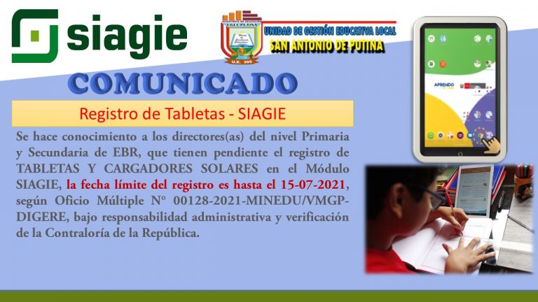 comunicado siagie