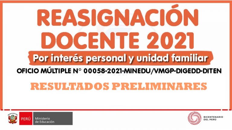 REASIGNACION DOCENTE 2021