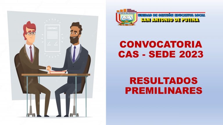 CONVOCATORIA CAS 2023 RESULTADOS